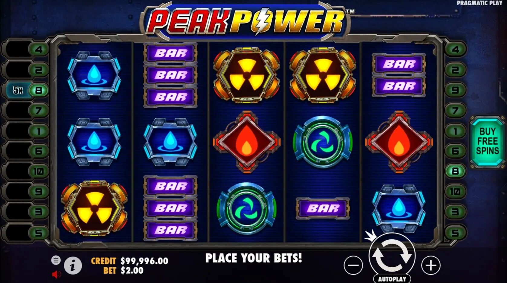 peak power pragmatic play slot online demo
